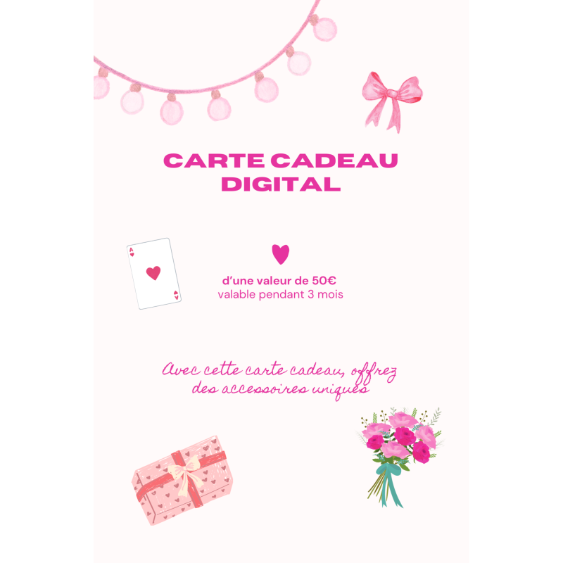 Carte cadeau digital