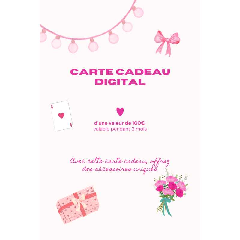 Carte cadeau digital