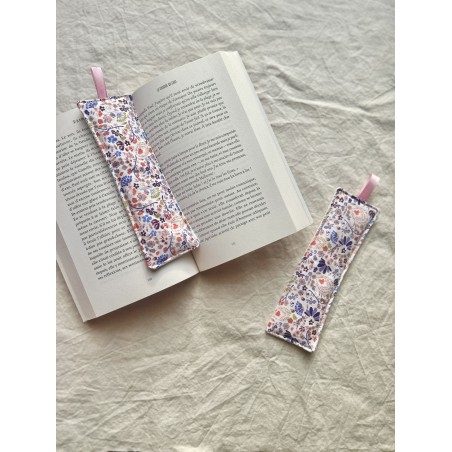 Marque-page Jasmina ruban rose