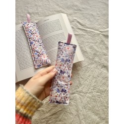 Marque-page Jasmina ruban rose