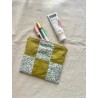 Pochette plate en patchwork Green