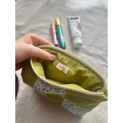 Pochette plate en patchwork Green