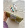 Pochette plate en patchwork Green