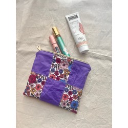 Pochette plate en patchwork
