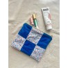 Pochette plate en patchwork Myrtille