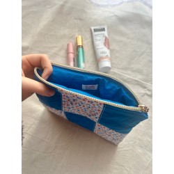 Pochette plate en patchwork Myrtille