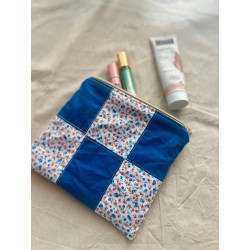 Pochette plate en patchwork Myrtille