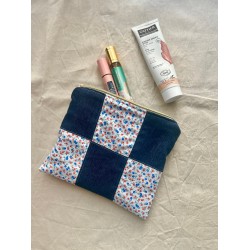 Pochette plate en patchwork...