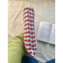 Pochette à livre Broché Vichy rouge