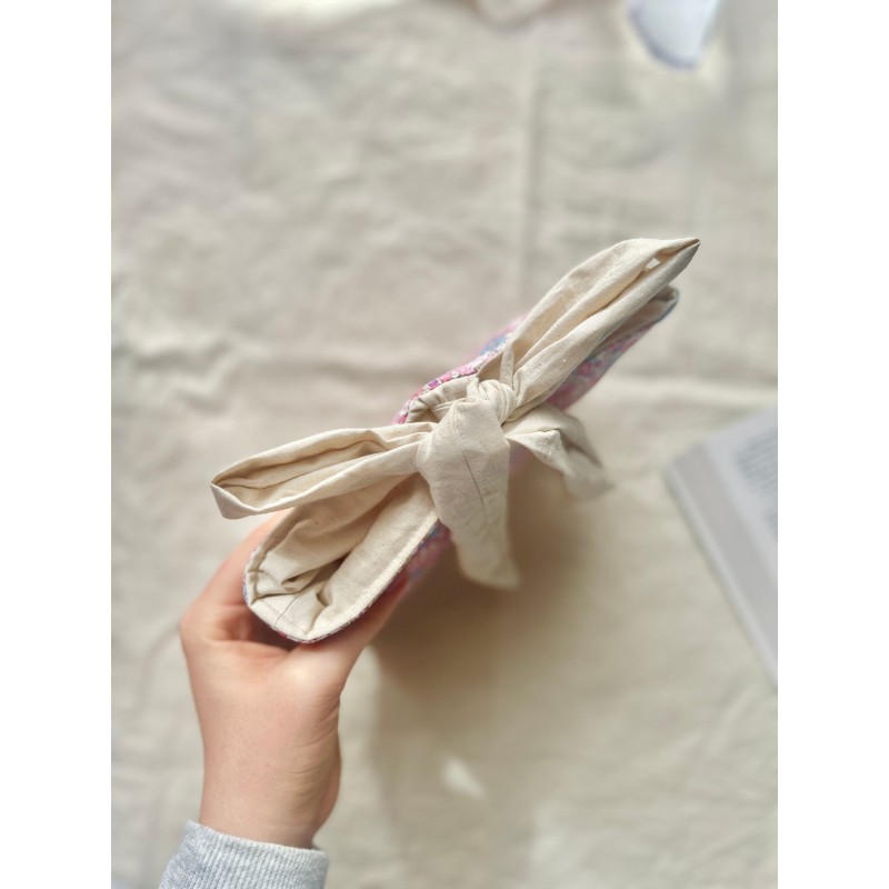 Pochette à livre Poche Bleuet avec nœud
