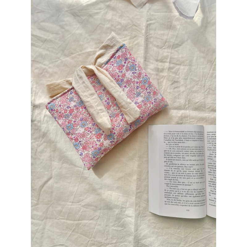 Pochette à livre Poche Bleuet avec nœud