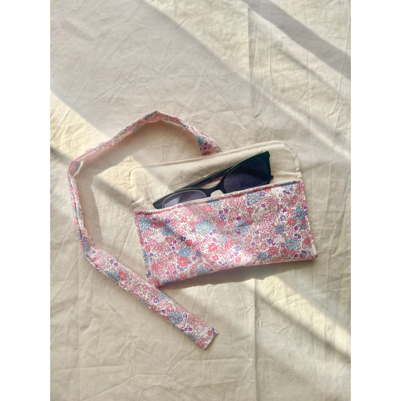 Pochette à lunettes Bleuet
