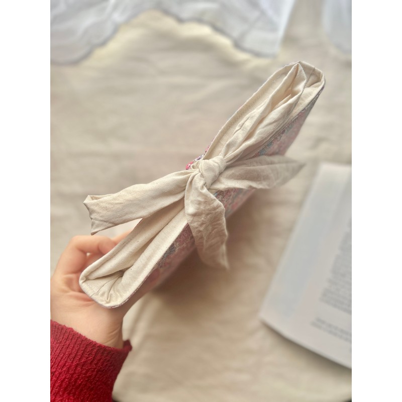 Pochette à livre Broché Bleuet avec nœud