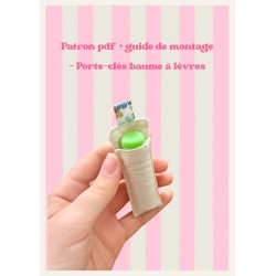 Patron PDF : Porte-clés baume à lèvre