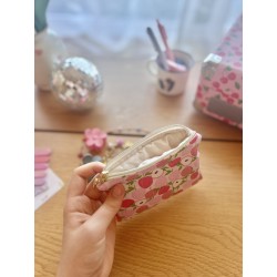 Mini pochette plate Peach