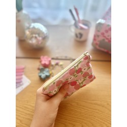 Mini pochette plate Peach