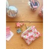 Mini pochette plate Peach