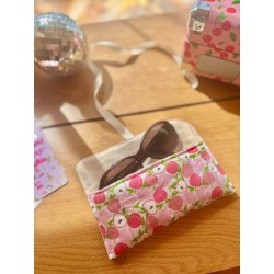 Pochette à lunettes Peach