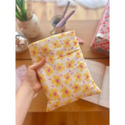 Pochette à livre broché Sunny | Fait main en coton