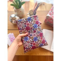 Pochette à livre broché Blue | Fait main en coton