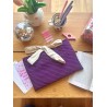 Pochette à livre broché Pois avec nœud