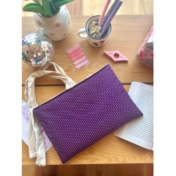 Pochette à livre broché Pois avec nœud