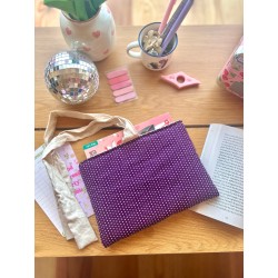 Pochette à livre poche Pois avec nœud