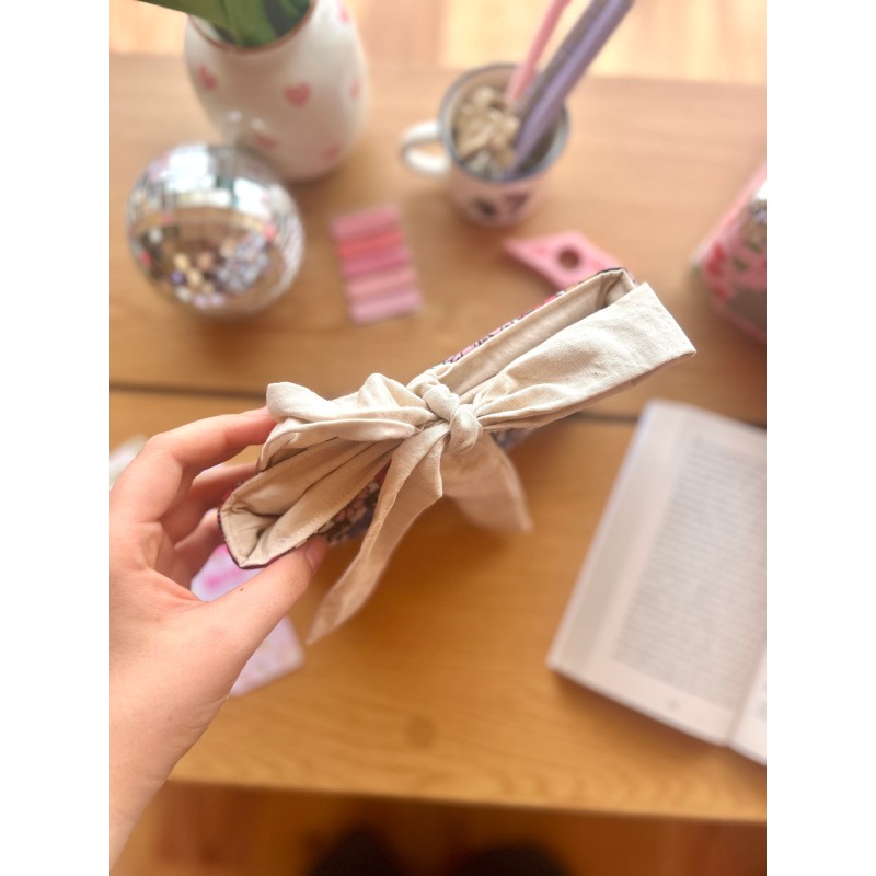 Pochette à livre poche Blue avec nœud