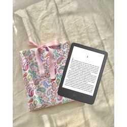 Pochette à liseuse personnalisée | Housse fait main en coton