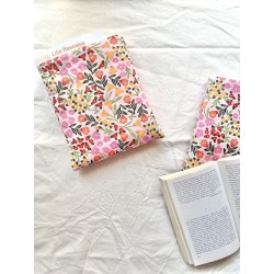 Pochette à livre poche personnalisée | Fait main en coton