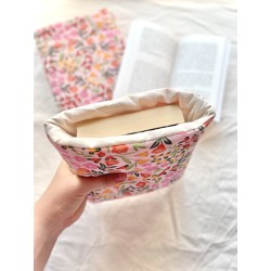Pochette à livre poche personnalisée | Fait main en coton