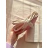 Pochette à livre poche personnalisée avec nœud | Fait main