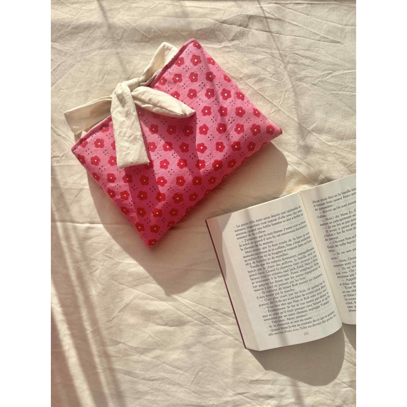 Pochette à livre poche personnalisée avec nœud | Fait main