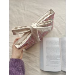 Pochette à livre broché personnalisée avec nœud | Fait main