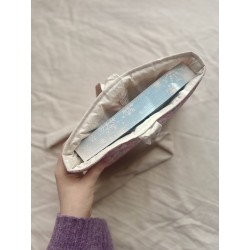 Pochette à livre broché personnalisée avec nœud | Fait main