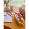 Trousse scolaire fait main en coton | Stylos & crayons