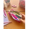Trousse scolaire fait main en coton | Stylos & crayons