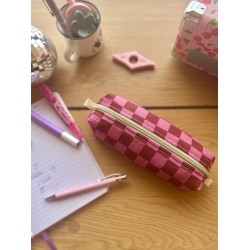 Trousse scolaire fait main en coton | Stylos & crayons
