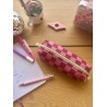 Trousse scolaire fait main en coton | Stylos & crayons