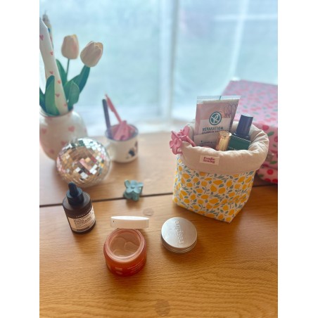 Panier de rangement salle de bain en tissu | Fait main