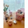 Panier de rangement salle de bain en tissu | Fait main
