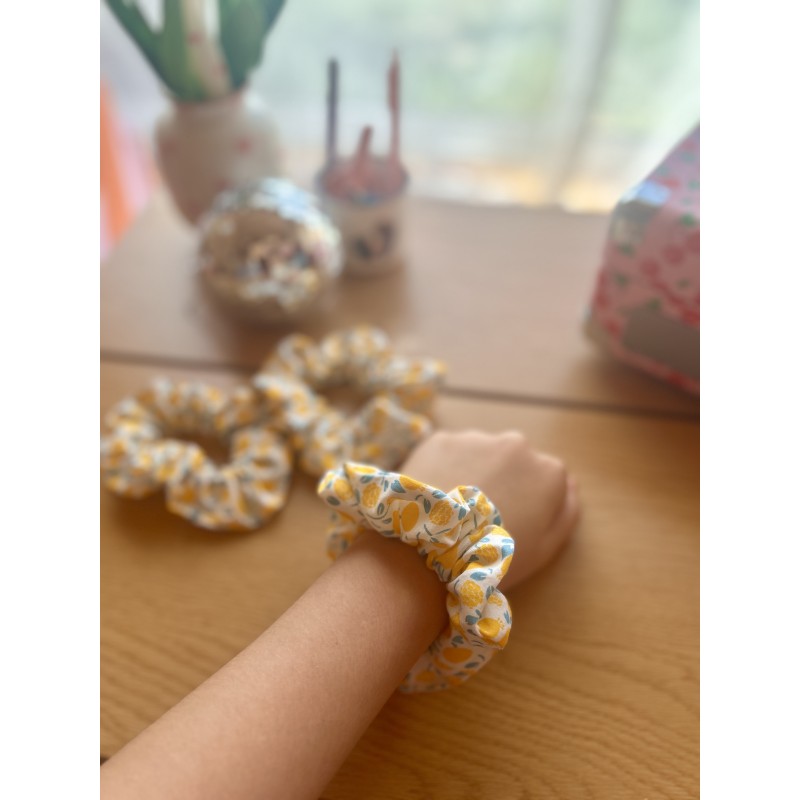 Chouchou fait main en coton | Accessoire cheveux