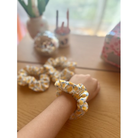 Chouchou fait main en coton | Accessoire cheveux