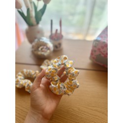 Chouchou fait main en coton | Accessoire cheveux