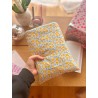 Pochette à livre broché Lemon | Fait main en coton