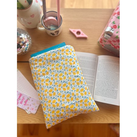 Pochette à livre broché Lemon | Fait main en coton