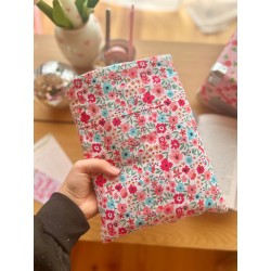 Pochette à livre broché Pink | Fait main en coton