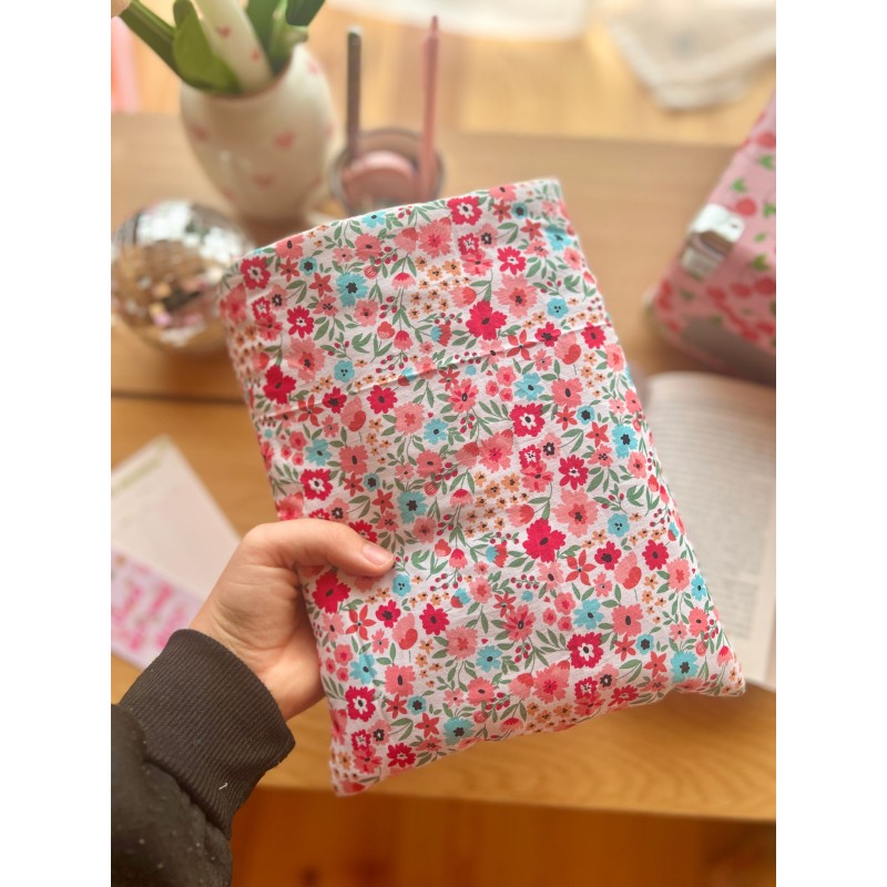 Pochette à livre broché Pink | Fait main en coton