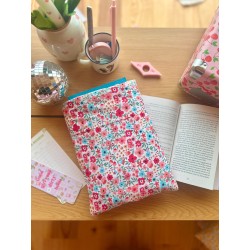 Pochette à livre broché Pink | Fait main en coton