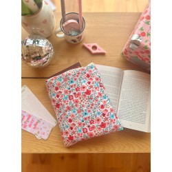 Pochette à livre poche Pink | Fait main en coton